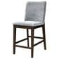 New Heritage Kody Counter Stool with Gray Upholstery in Dark Walnut, , large