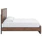 Ashley Fortlorn King Platform Bed in Walnut Brown with LED Light, , large