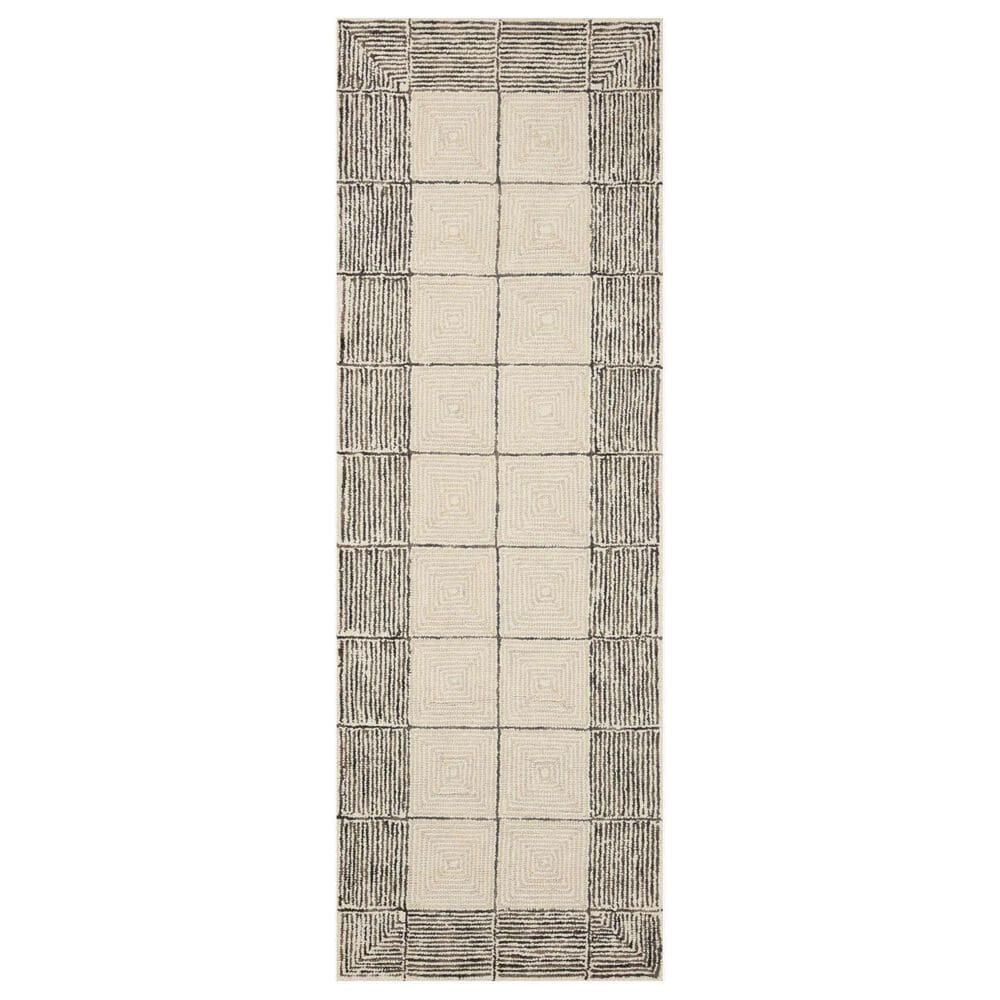 Chris Loves Julia x Loloi Francis 2" x 5" Cream and Black Area Rug, , large