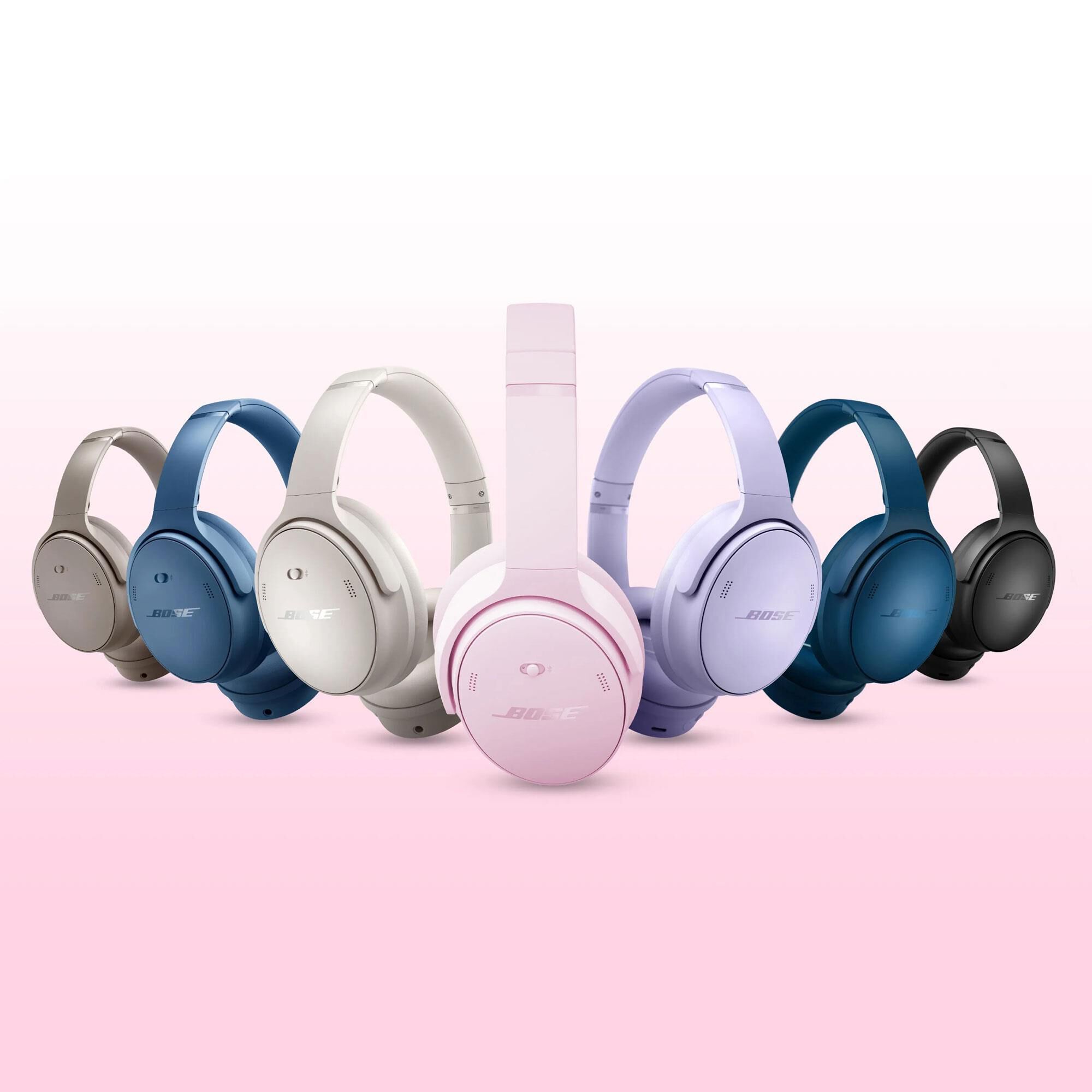 Bose QuietComfort Headphones in Petal Pink