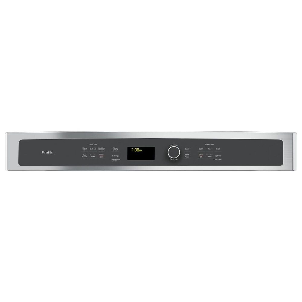 GE Profile 2- Piece Kitchen Bundle with a 30" Gas Cooktop and a 30" Built-In Combination Microwave/Wall Oven in Stainless Steel, , large