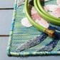 Safavieh Cabana CBN451Y 5"1" x 7"6" Green and Navy Indoor/Outdoor Area Performance Rug, , large
