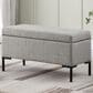 Kinfine Medium Metal Storage Bench in Gray, , large