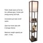 Timberlake Etagere Style Floor Lamp with 3 Tiers in Brown, , large