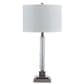 Ashley Deccalen Table Lamp in Clear and Gunmetal, , large