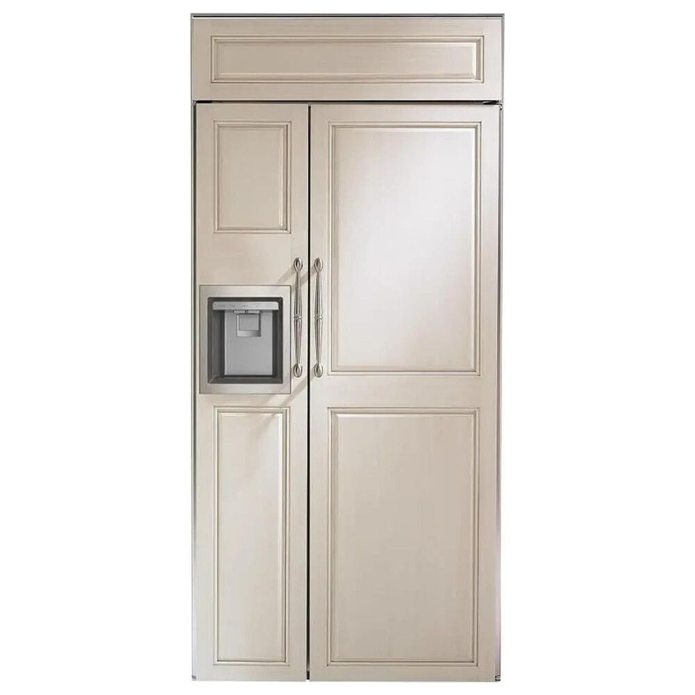 Monogram 36" Smart Built-In Side by Side Refrigerator with Dispenser - Panels Sold Separately, , large