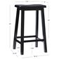 Linon Home Decor Beamon Bar Stool in Antique Black, , large