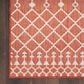 Nourison Positano Southwestern Terracotta 4" x 6" Indoor/Outdoor Area Rug, , large