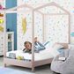 Delta Poppy Twin House Bed in Blush Pink, , large