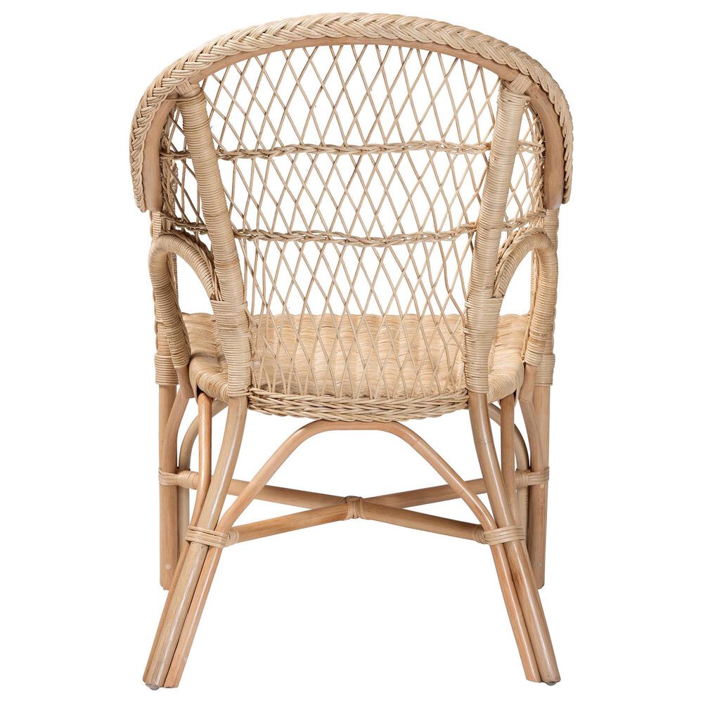 Baxton Studio Zaira Arm Chair in Natural, , large