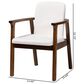 Baxton Studio Miyagi Arm Chair in Walnut Brown, , large