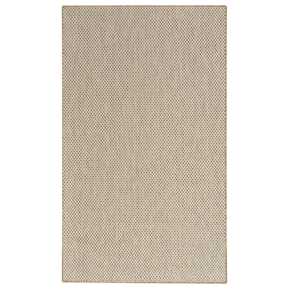 Nourison Courtyard Jute and Ivory 2" x 3" Indoor/Outdoor Area Rug, , large