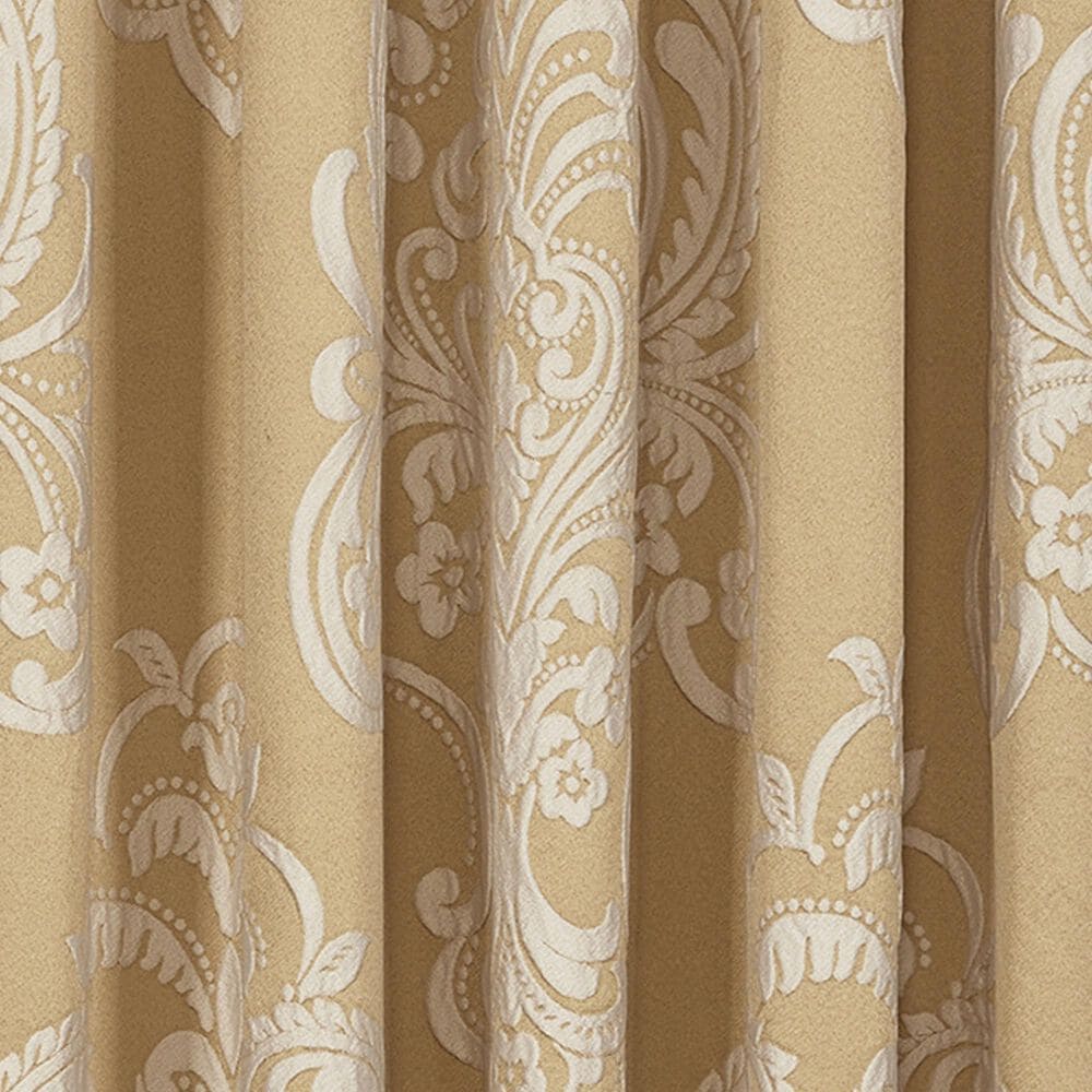 J. Queen New York Potenza 84&quot; x 50&quot; Window Panel Pair in Gold and Ivory, , large
