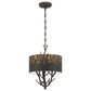 Golden Lighting Arboreal 3-Light Pendant in Antique Black, , large
