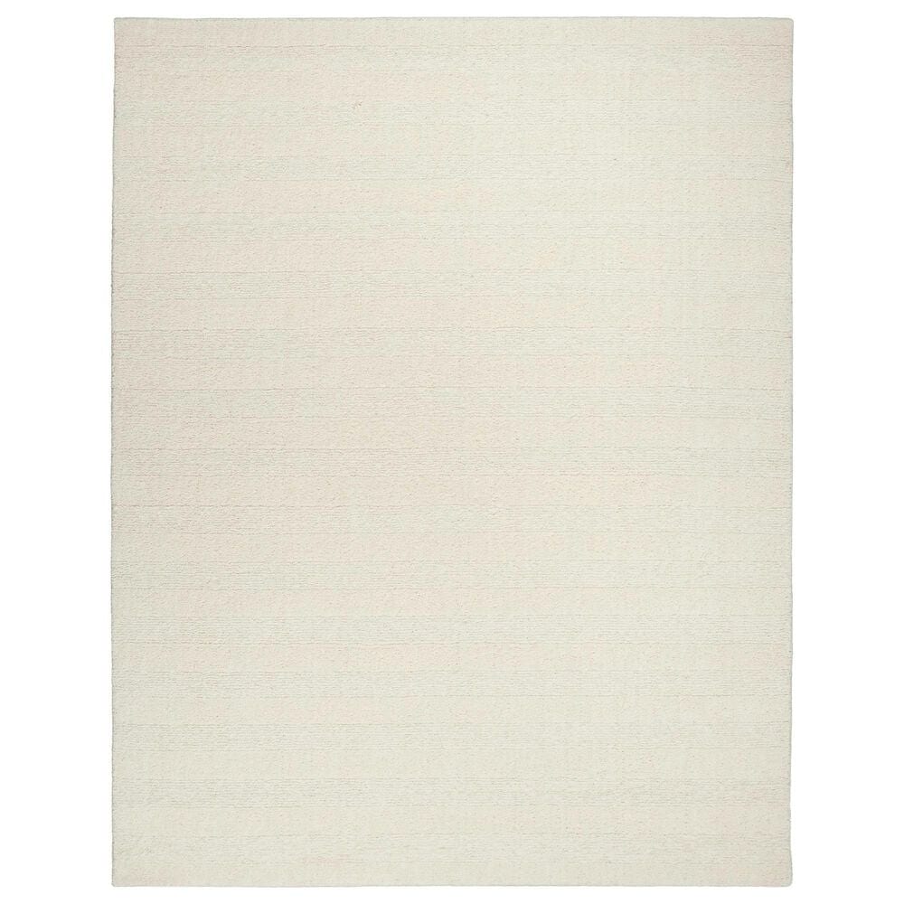 Nourison Calvin Klein Spun 5"3" x 7"3" Ivory Area Rug, , large