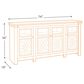 Ashley Bolanburg Extra Large 74" TV Stand in Antique White and Weathered Oak Top, , large