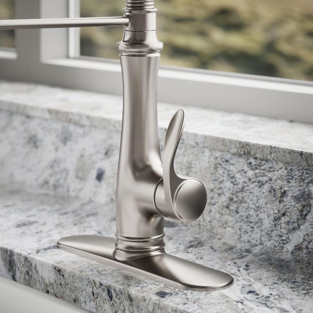 Kohler Bellera Semi-Professional Pull Down Kitchen Sink Faucet in Vibrant Stainless, , large