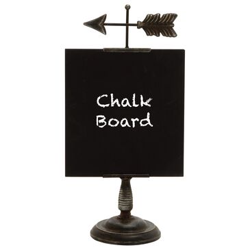 Maple and Jade 20" Farmhouse Metal Decorative Sign in Black, , large