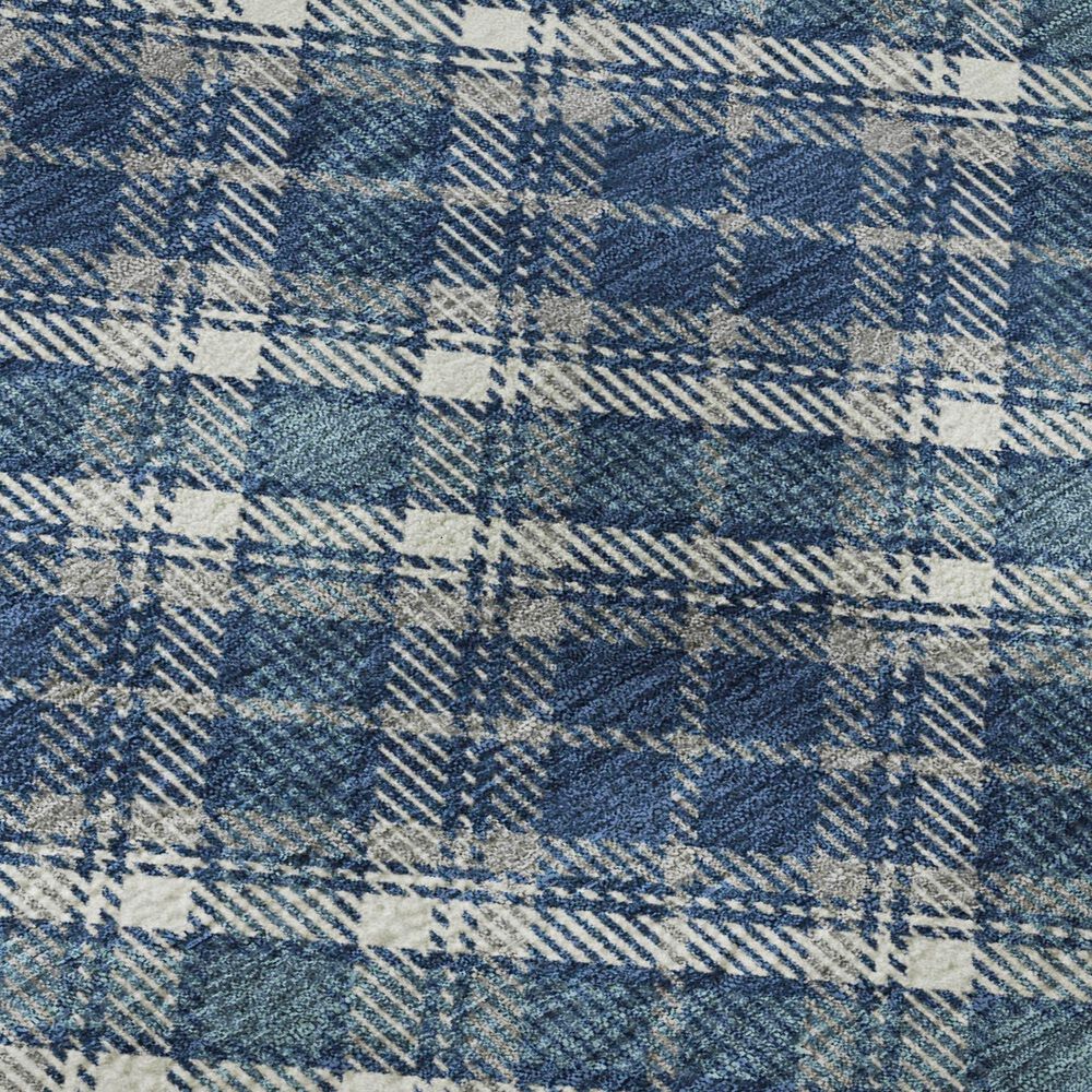 Dalyn Rug Company Soft Essentials Plaid Navy 9' x 12' Indoor/Outdoor Area Rug, , large