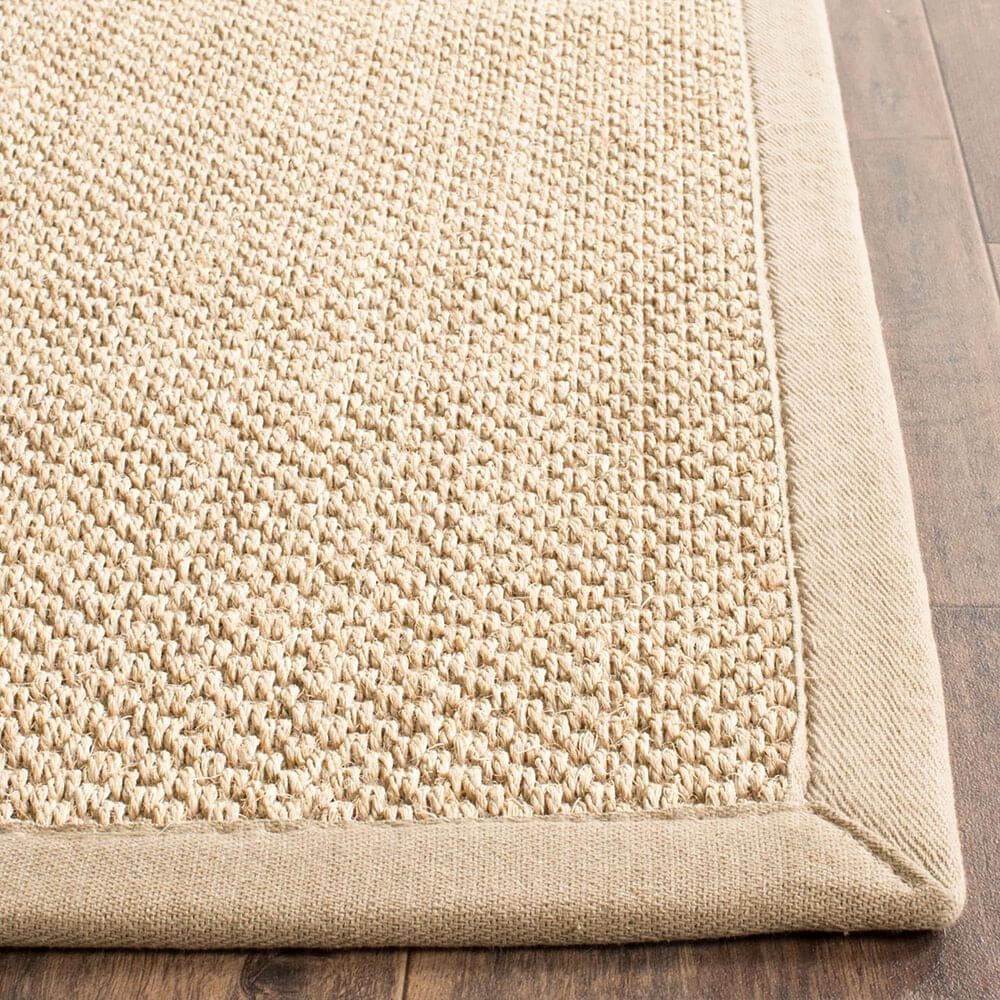 Safavieh Natural Fiber NF141B 10&#39; Square Maize and Linen Area Rug, , large