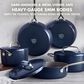 Green Pan GP5 Hard Anodized Color 15-Piece Cookware Set in Oxford Blue, , large