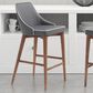 Zuo Modern Moor Counter Chair in Dark Gray/Brown, , large