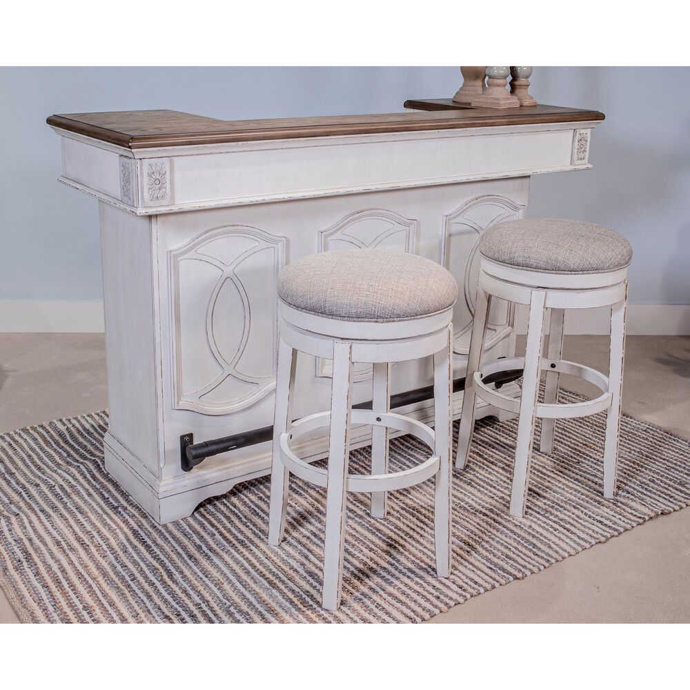 Signature Design by Ashley Realyn Bar in Chipped White, , large