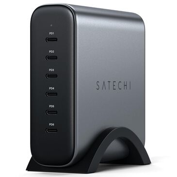 Satechi 200W USB-C 6-Port GaN Charger in Space Gray, , large