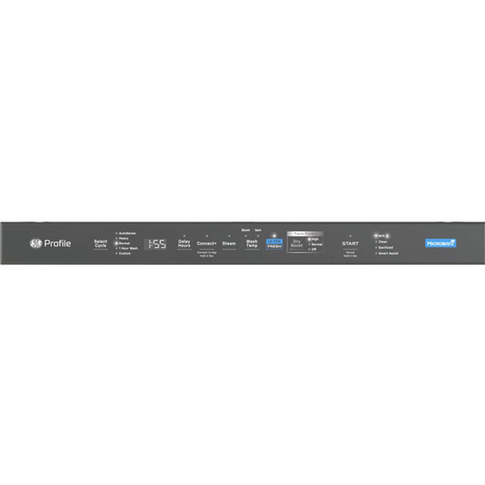 GE Profile 24&quot; Smart Built-In Dishwasher with 42 dBA in Fingerprint Resistant Black Stainless, , large