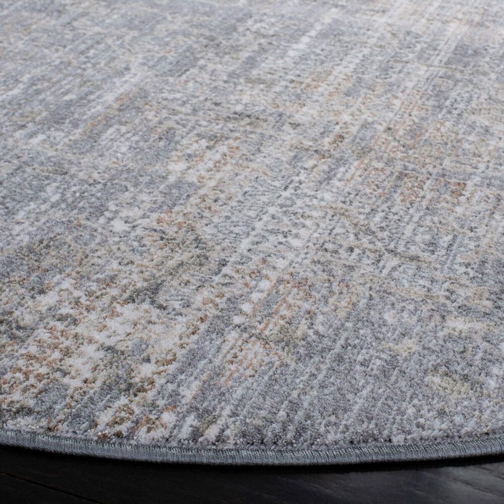 Safavieh Webster WBS330G 6&#39;7&quot; Round Grey and Beige Area Rug, , large