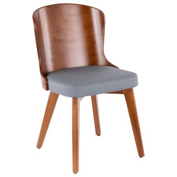 Lumisource Bocello Chair in Grey/Walnut, , large
