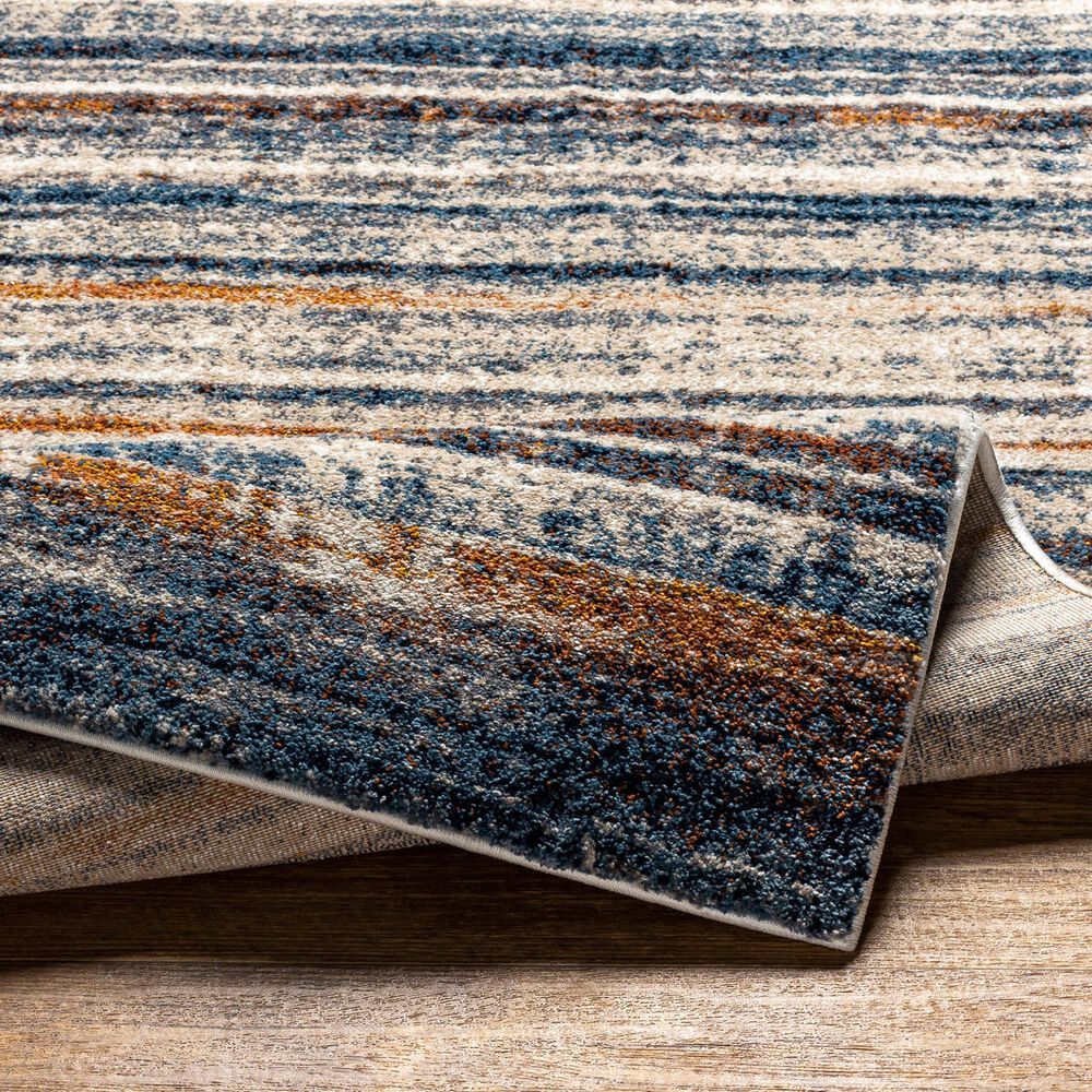 Surya Tuscany TUS-2337 Blue, Brown, Bright Yellow, Dusty Coral, Dark Blue, Light Beige, Cream and Gray 12&#39; x 15&#39; Area Rug, , large