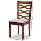 Baxton Studio Elijah Side Chair in Walnut Brown (Set of 4), , large