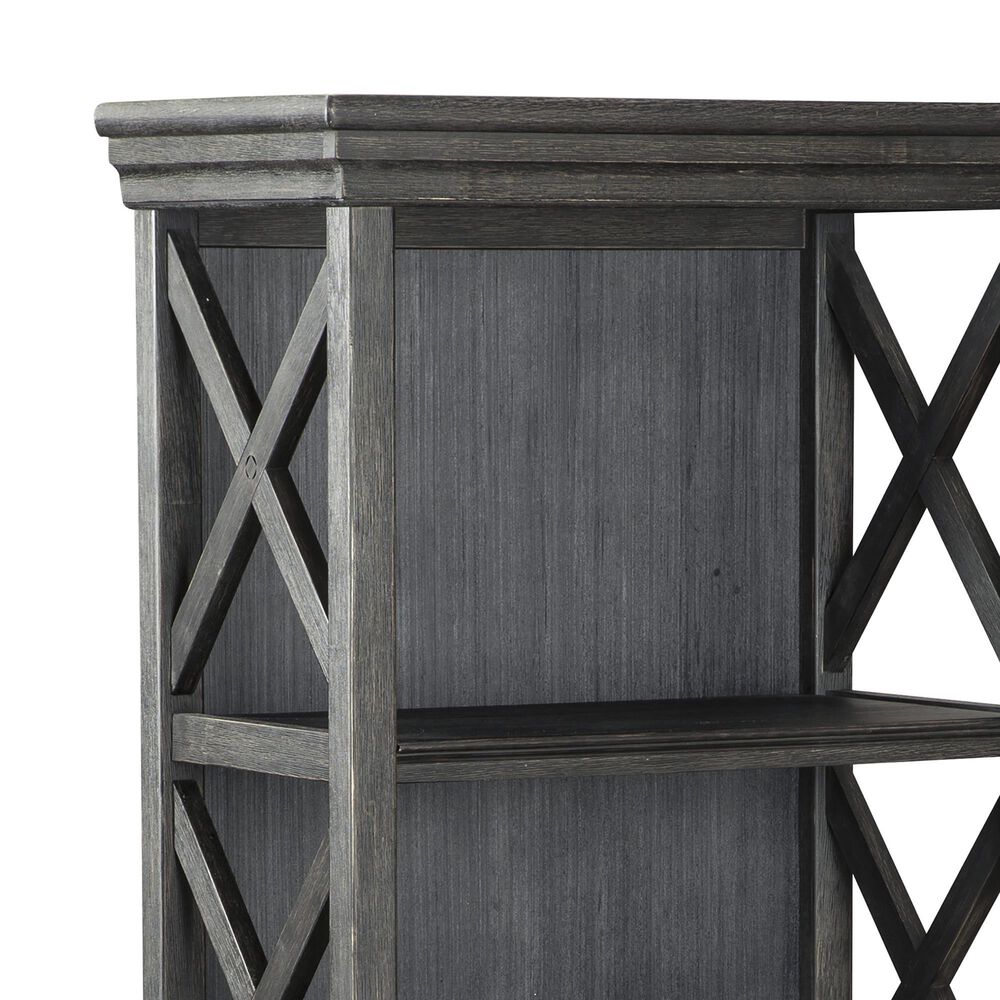Ashley Tyler Creek 3-Shelf Display Cabinet in Antique Black and Gray, , large