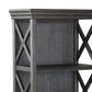 Ashley Tyler Creek 3-Shelf Display Cabinet in Antique Black and Gray, , large
