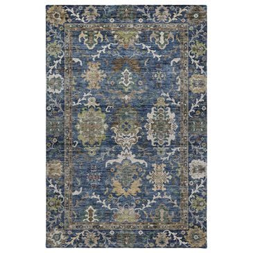 Dalyn Rug Company Silk Road Navy, Gold, Copper, Blue, Teal, Mocha and Fern 8" x 10" Area Rug, , large