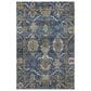 Dalyn Rug Company Silk Road Navy, Gold, Copper, Blue, Teal, Mocha and Fern 8" x 10" Area Rug, , large
