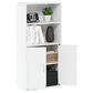 HOMLUX 4-Tier Open Shelf Display Bookcase in White, , large