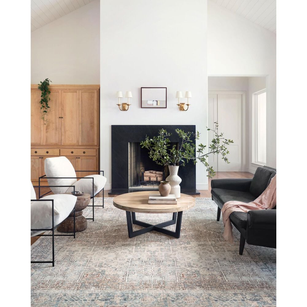 Chris Loves Julia x Loloi Jules 5&#39; x 7&#39;6&quot; Natural and Ocean Area Rug, , large