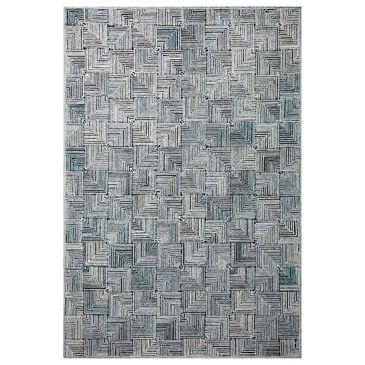 Loloi Prescott 2"3" x 3"9" Arctic Blue Area Rug, , large