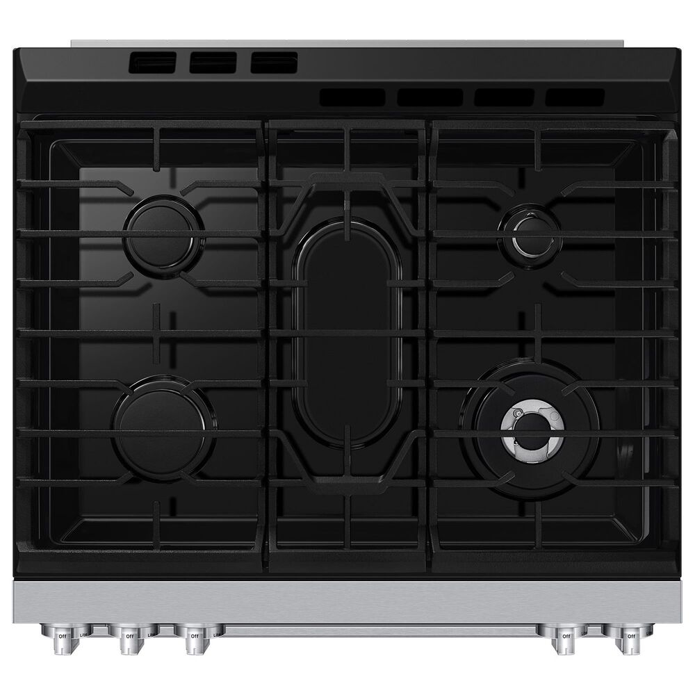 Samsung Bespoke 6.0 Cu. Ft. Smart Slide-In Gas Range with True Convection in White Glass, , large