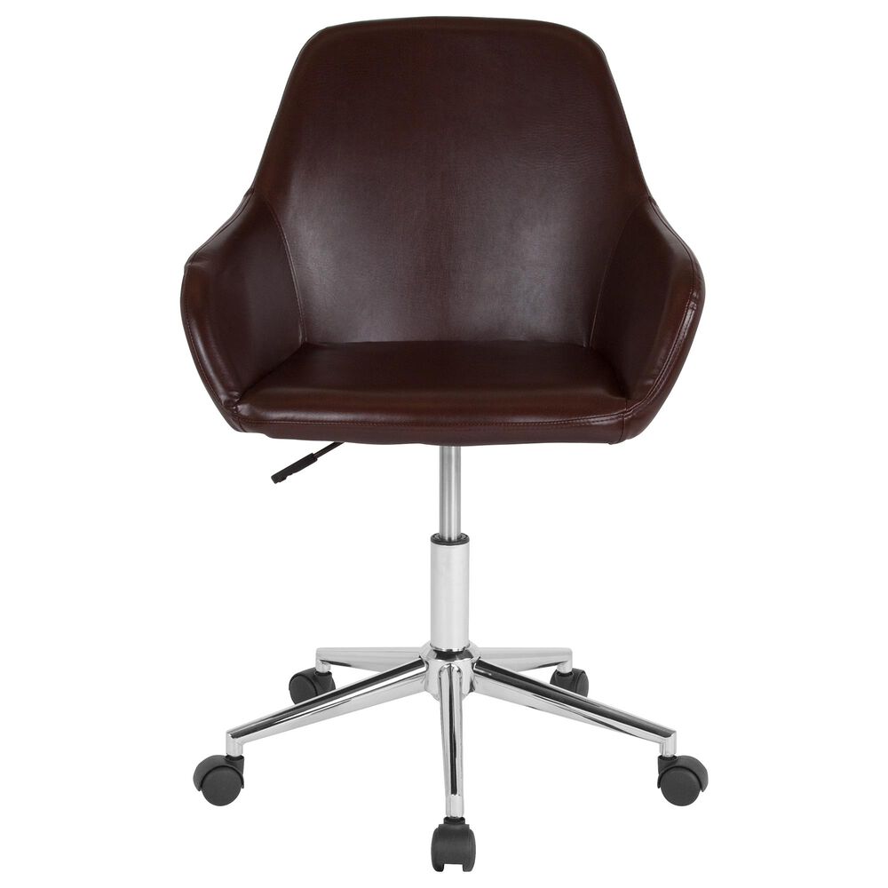 Flash Furniture Cortana Office Chair in Brown, , large
