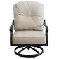 GatherCraft Geneva Patio Club Swivel Rocker with Cushion in Linen Beige, , large