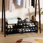 HOMLUX 3-Tier Shoe Rack in Espresso and Black, , large