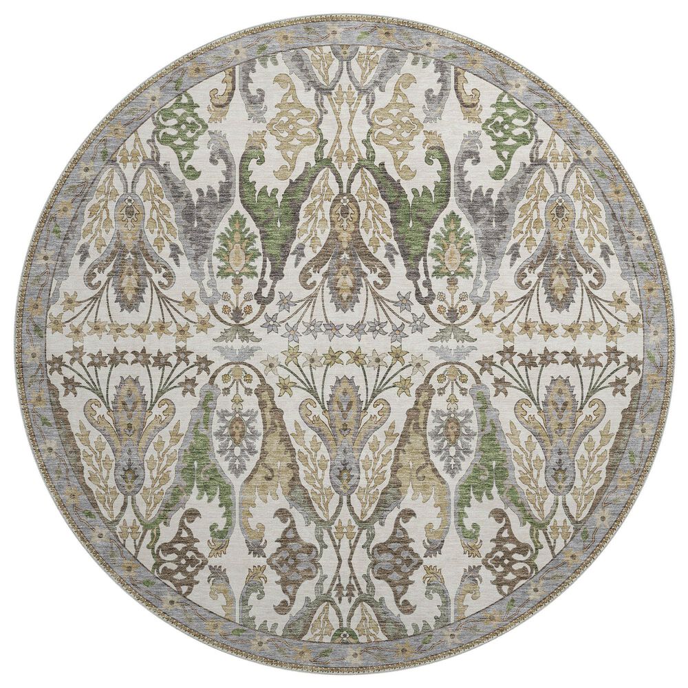Dalyn Rug Company Hatay HY6 8" Round Ivory Area Rug, , large
