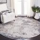 Safavieh Aston 6"7" Round Grey and Ivory Area Rug, , large