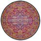 Surya Harput HAP-1009 5"3" Round Garnet, Blue and Saffron Area Rug, , large