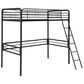 DHP DHP Twin Loft Bed in Black, , large