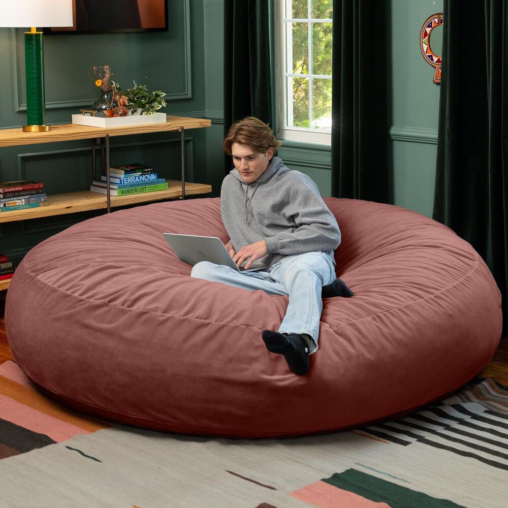Jaxx Cocoon 6&#39; Oversized Bean Bag Chair in Mauve, , large