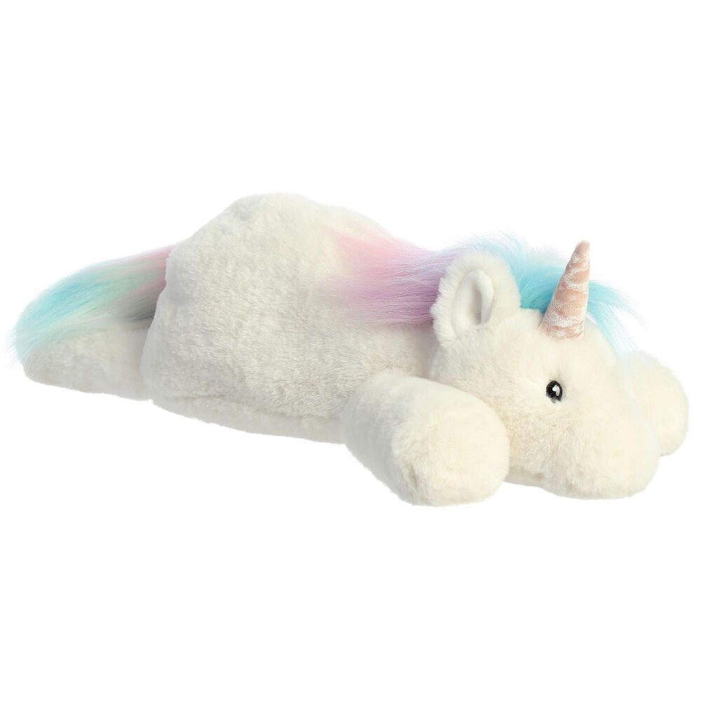 Aurora Snoozles 18&quot; Unicorn Plush in White, , large